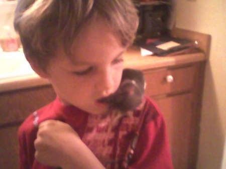 Carson & his rat Kailey