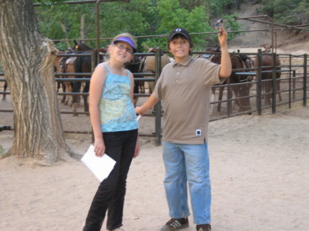 Grandkids horseback riding.