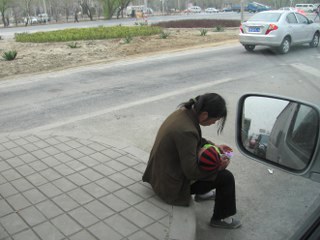 Homeless Woman in Beijing