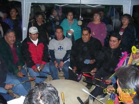 host drum at gilbert pow wow