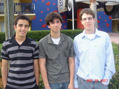 AJ (on right) with Kellenberg friends