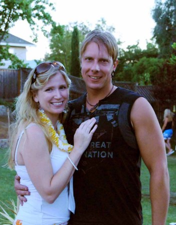 My boyfriend Anthony and I, Luau