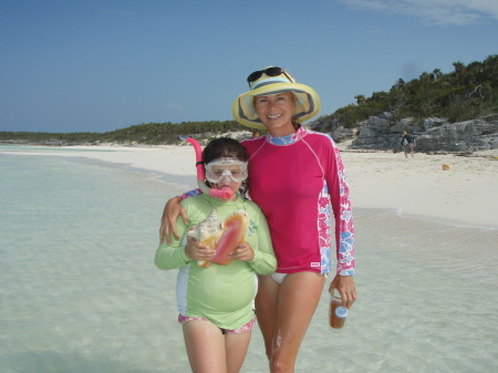 My daughter and I in the Exumas