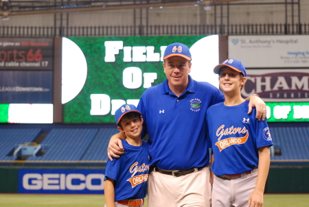 After playing a game at Tropicana Field