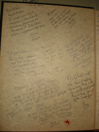 My 1984 yearbook sig page #1