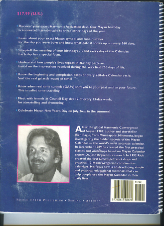 Mayan Calendar Guidebook 1996 back cover