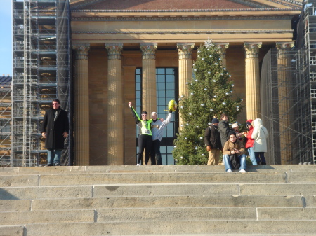 Running the Rocky Steps after the Philadelphia