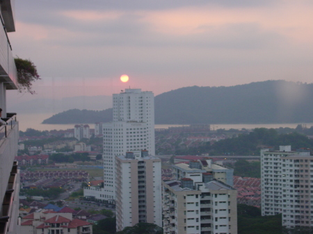 veiw from the the hotel, penang, malaysia