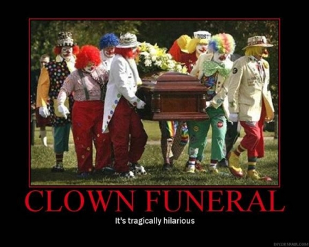 clown funeral