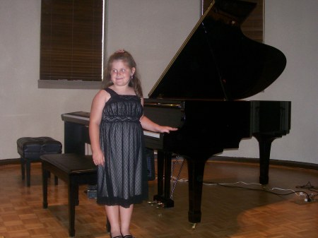 Rebekah's first piano recital in 2008