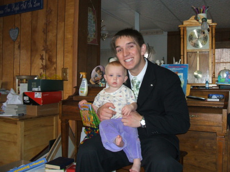 my youngest son Tim and a his neice Myra Rose