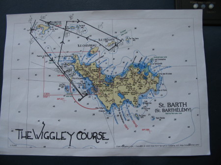 St. Barths map