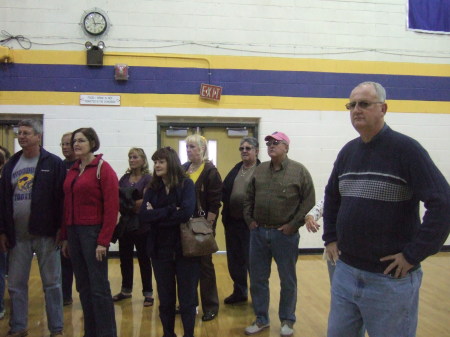 WHS tour on reunion weekend, in gym