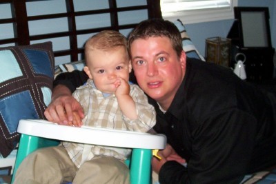 son Jason and grandson Gabriel ..2005