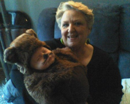 Me and Santino my Great Grandson on Halloween