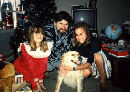 Tigger with my nieces 1988