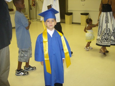 My little man graduating Pre-K