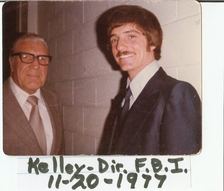 Doug and Director of FBI Clarence Kelley 1977