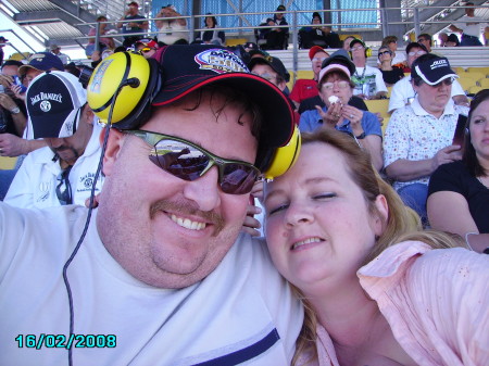 Me and Paula at the Daytona 500