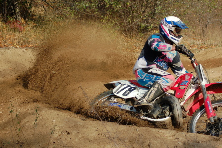 my husband Eric on his dirt bike.