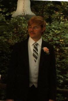 Roland Hansen 1983 - Best man at friends weddi