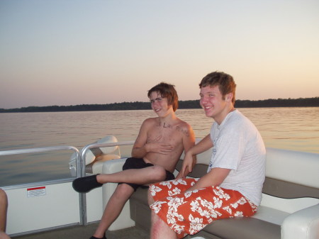 Ryan & Danny on Castle Rock Lake 06