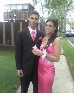 my daughter Tina w BF at prom '08