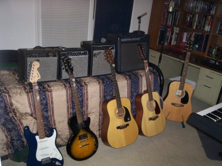 Guitars in my "Studio"