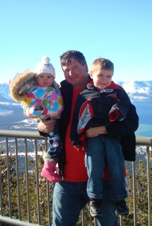 Craig and the kids at Tahoe