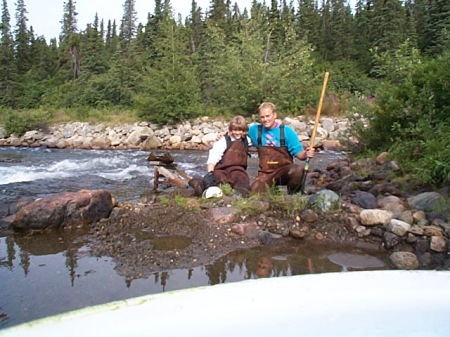 Chris and Ruth at our mining claim