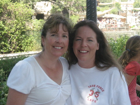 Barbara & sister Bonnie at Disneyland 2008