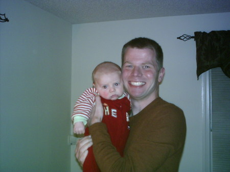 Me holding my nephew, Matthew