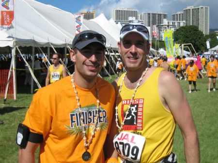 My buddy Chris & I finished the Marathon