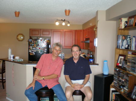 My childhood friend John (right) and me (left)