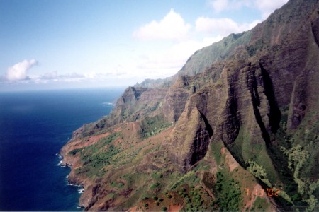 Napali Coast from the Helo