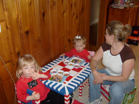 Twins, Winnie and JAke with Mommy Debbie