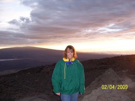 Sunset on Mau Kea Volcano Hawaii 2/09