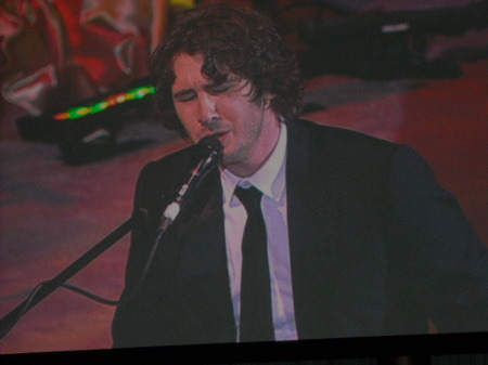 Josh Groban performing at the Inaugural Ball