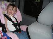kendra in her car seat