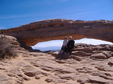 My husband and I at Arches in Utah