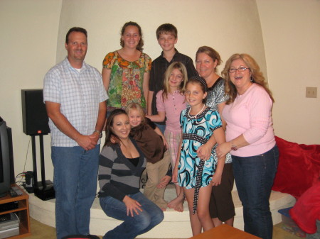 My sister Karen and my family 2008
