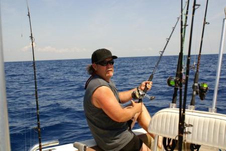 april  2010, fishing in miami with friends