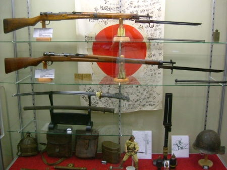 Japanese weapons display