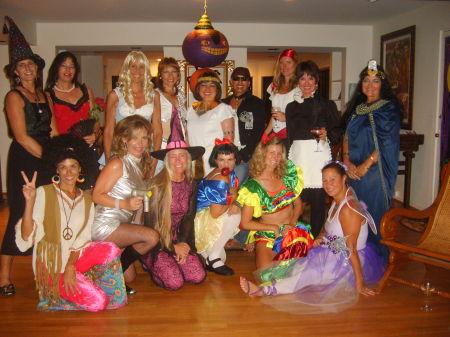 My "Bunco" group on Halloween!