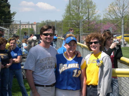 Michelle's last softball game at UD