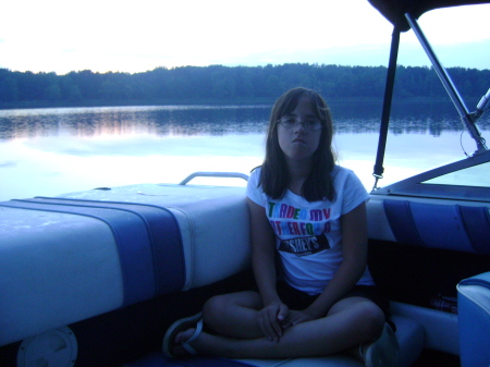 My daughter on my boat