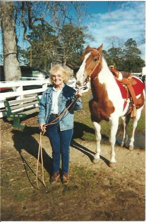 Sara and her horse Cloud Scarlett 2001