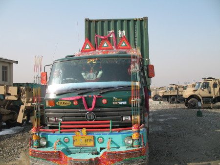 a jingle truck in Afghanistan