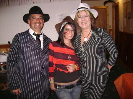 Jeanette, kendra and Ken Holloween party