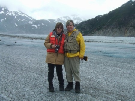 Nancy and I on the glacier